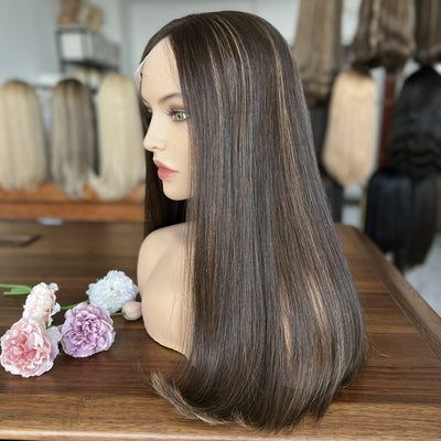 In Stock Top Lace Wigs – 14″ to 24″ Brown Shade #2/6/8