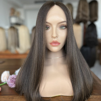 In Stock Top Lace Wigs – 14″ to 24″ Brown Shade #2/6/8