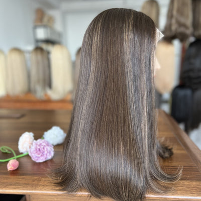 In Stock Top Lace Wigs – 14″ to 24″ Brown Shade #2/6/8