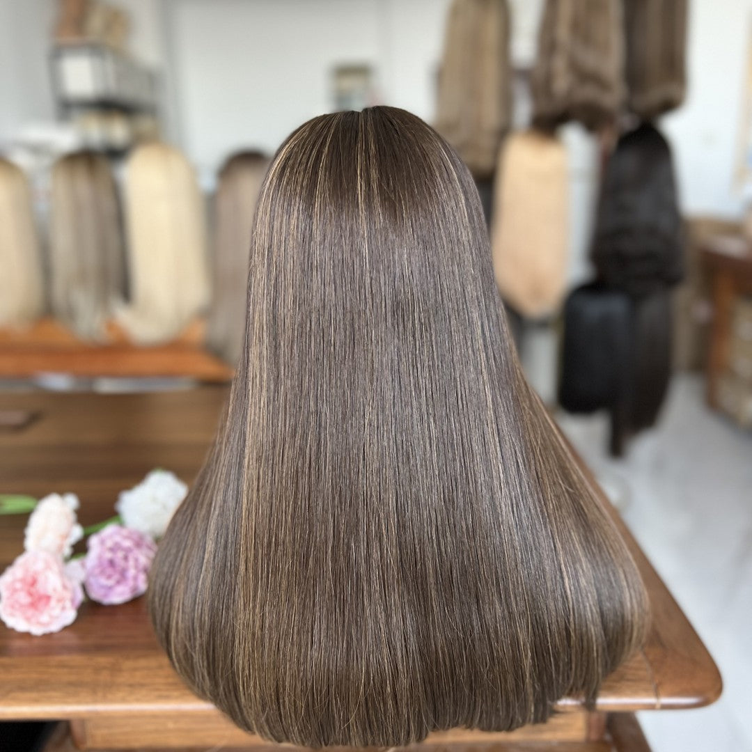 In Stock Top Lace Wigs – 14″ to 24″ Brown Shade #2/6/8
