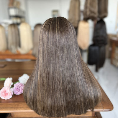 In Stock Top Lace Wigs – 14″ to 24″ Brown Shade #2/6/8