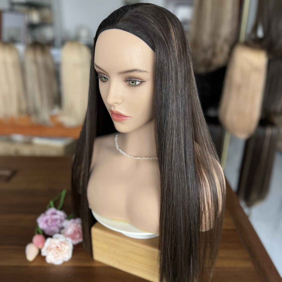 Customized Bandfall Wig – #2/6/8 | 100% Virgin Human Hair