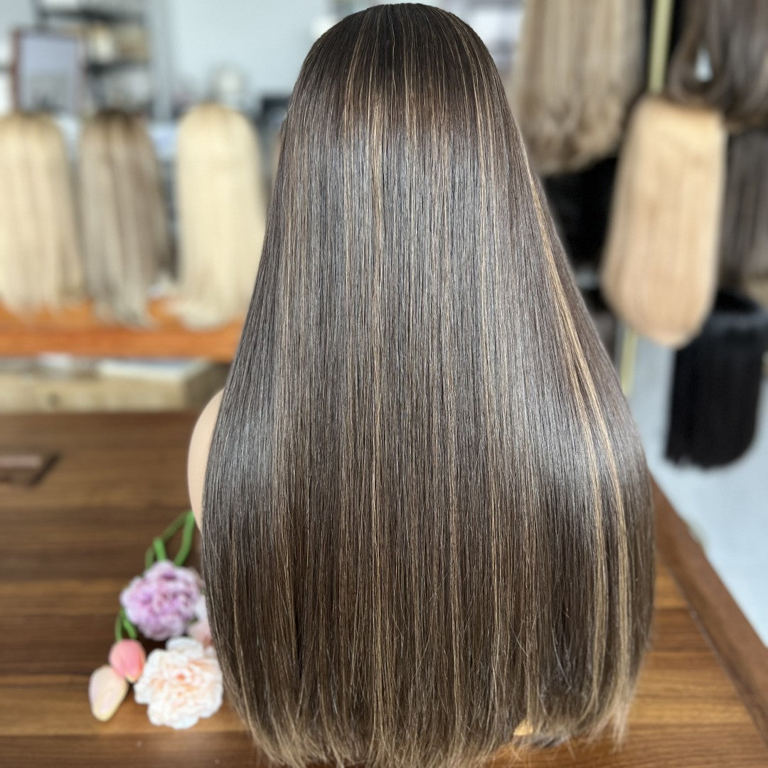 Customized Bandfall Wig – #2/6/8 | 100% Virgin Human Hair