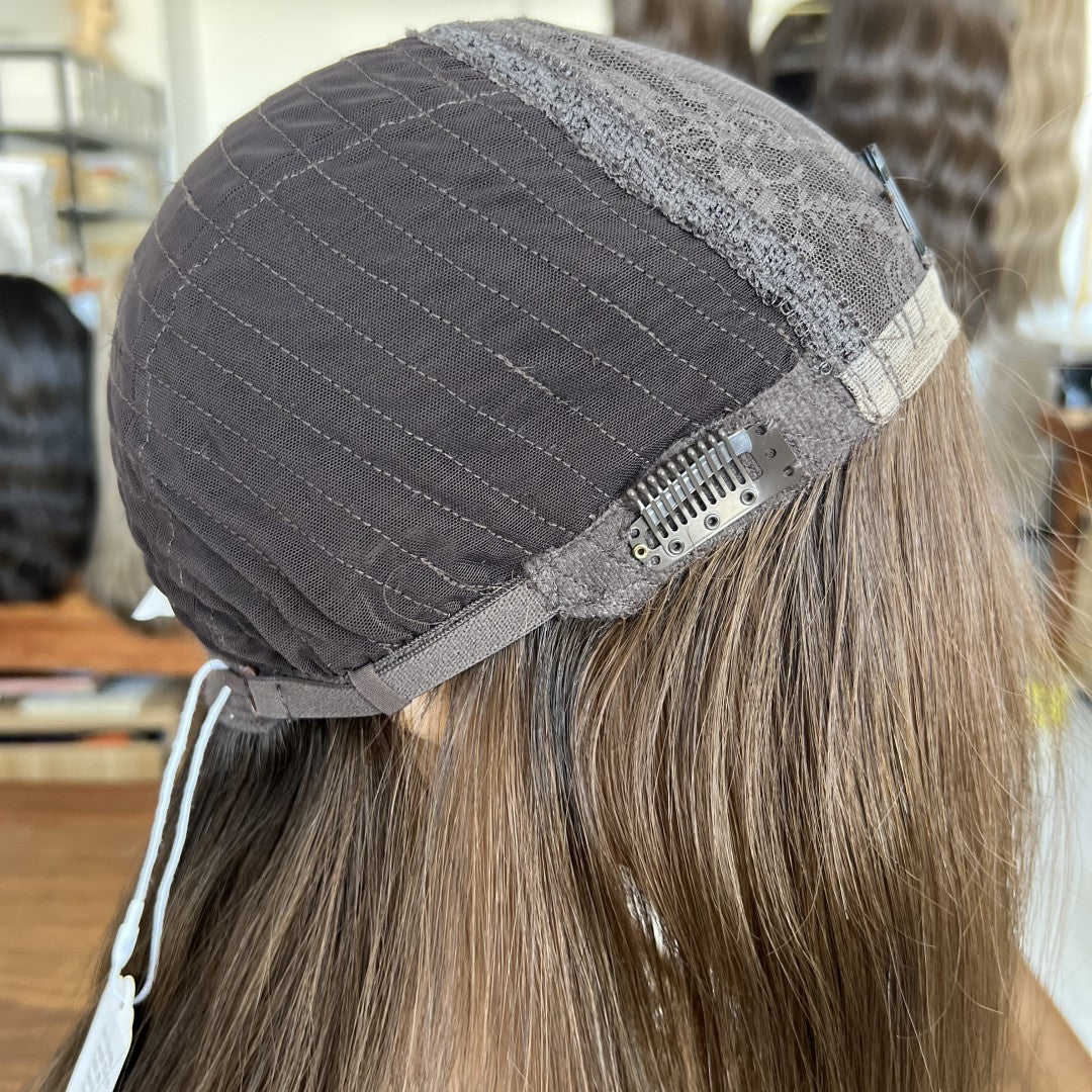 Customized Skin Top Wig – European Hair #4 (Medium Brown)
