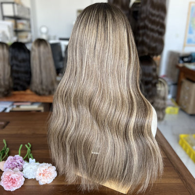 In Stock Brown to Blonde Top Lace Wig – Must-Have Style