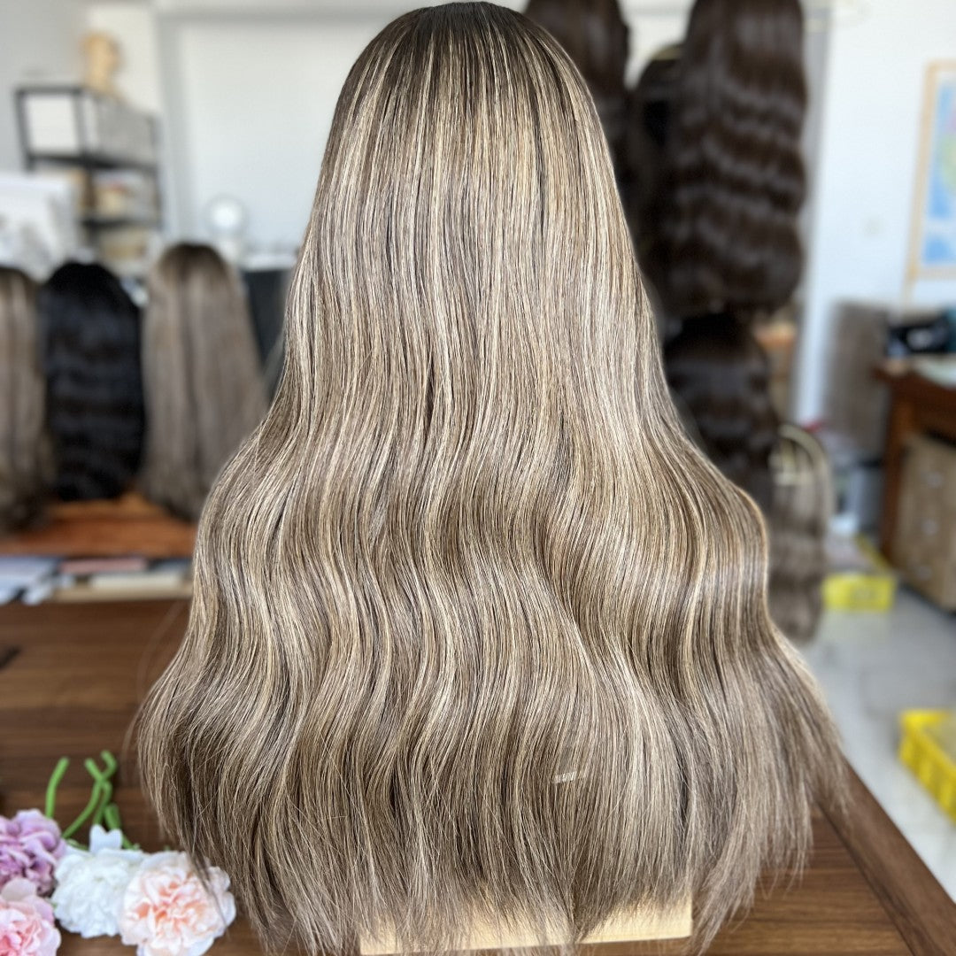 In Stock Brown to Blonde Top Lace Wig – Must-Have Style