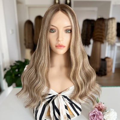 In Stock Russian Hair Top Lace Wig #Cafe | Must Have Style Temporary Wavy Texture