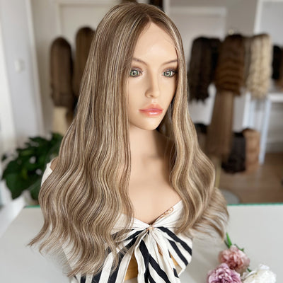In Stock Russian Hair Top Lace Wig #Cafe | Must Have Style Temporary Wavy Texture