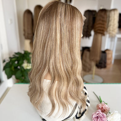 In Stock Russian Hair Top Lace Wig #Cafe | Must Have Style Temporary Wavy Texture