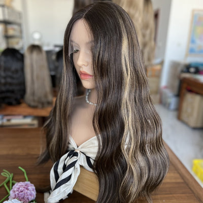 In Stock Top Lace Wig – Brown to Blonde Low HL #2/4/8/12