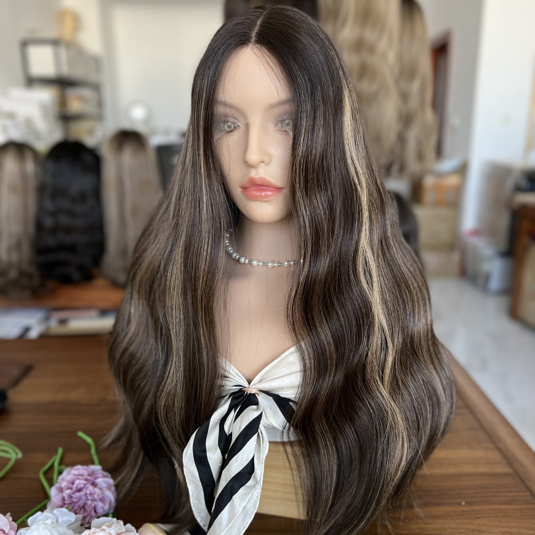 In Stock Top Lace Wig – Brown to Blonde Low HL #2/4/8/12
