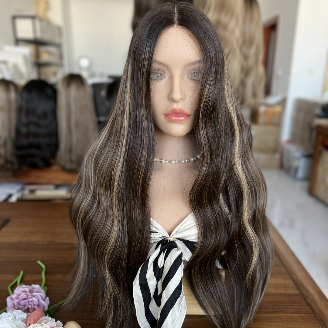 In Stock Top Lace Wig – Brown to Blonde Low HL #2/4/8/12