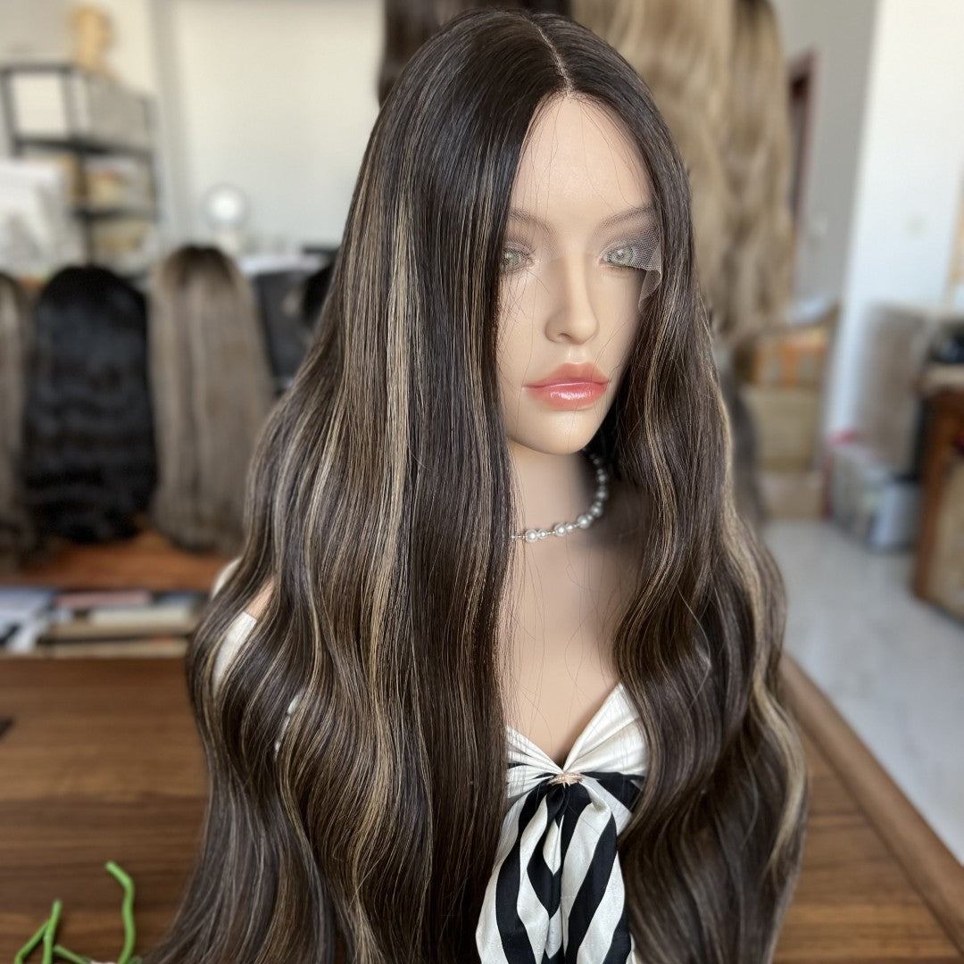 In Stock Top Lace Wig – Brown to Blonde Low HL #2/4/8/12
