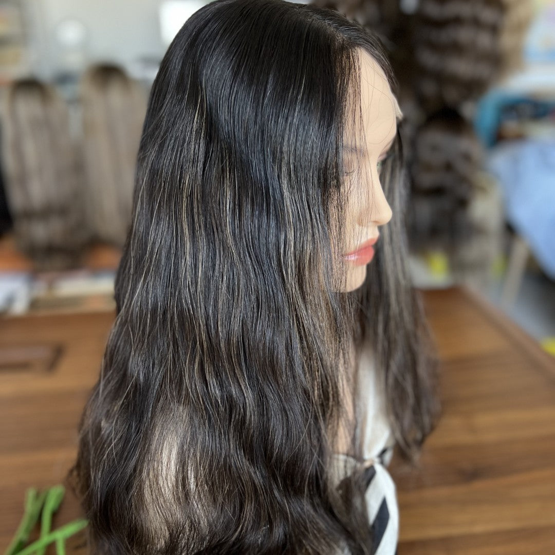 Customized Order Midnight Glow Lace Top Wig – 100% Virgin Human Hair
