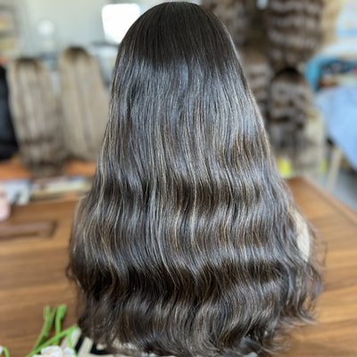 Customized Order Midnight Glow Lace Top Wig – 100% Virgin Human Hair