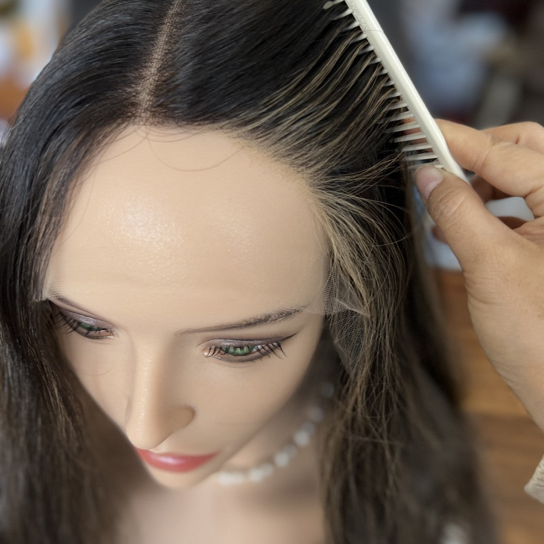 Customized Order Midnight Glow Lace Top Wig – 100% Virgin Human Hair