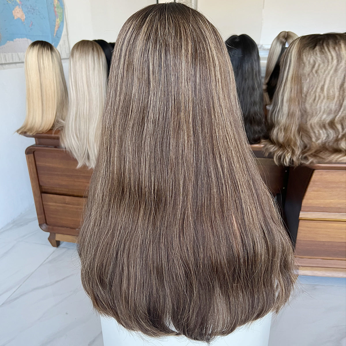Mocha Glow Lace Wig – Bulk Available | 100% Virgin Hair for Pros