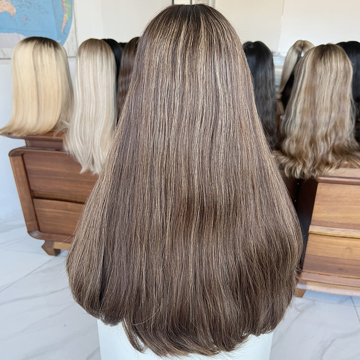 Mocha Glow Lace Wig – Bulk Available | 100% Virgin Hair for Pros