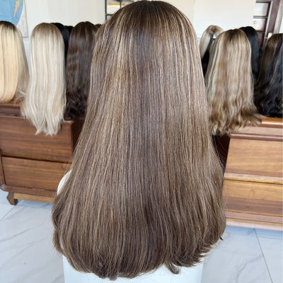 Mocha Glow Lace Wig – Bulk Available | 100% Virgin Hair for Pros