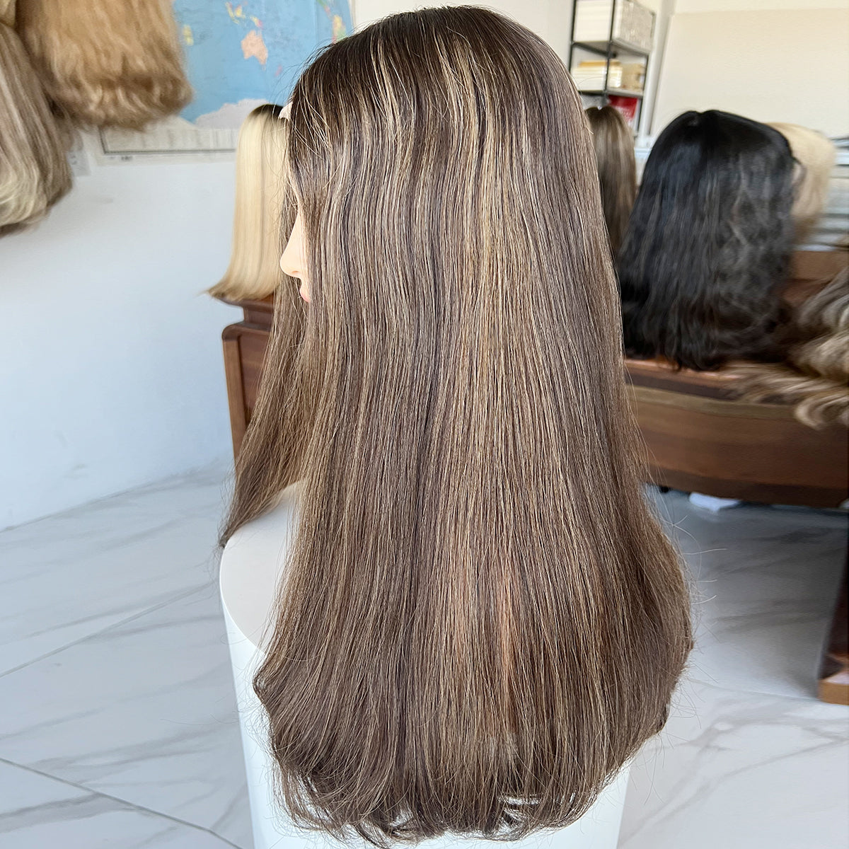 Mocha Glow Lace Wig – Bulk Available | 100% Virgin Hair for Pros