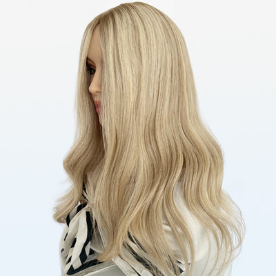 Premium Light Blonde Silk Topper - Wholesale for Hair Salons