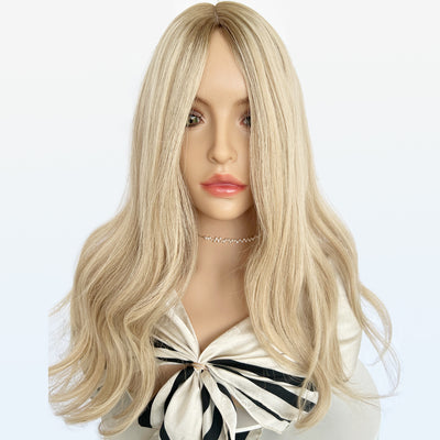 Premium Light Blonde Silk Topper - Wholesale for Hair Salons