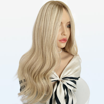 Premium Light Blonde Silk Topper - Wholesale for Hair Salons