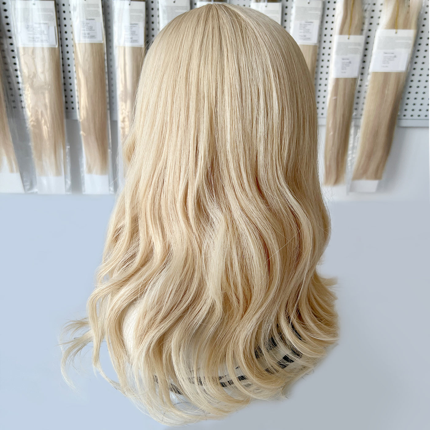 Premium Light Golden Blonde Human Hair Silk Toppers Wholesale Supplier