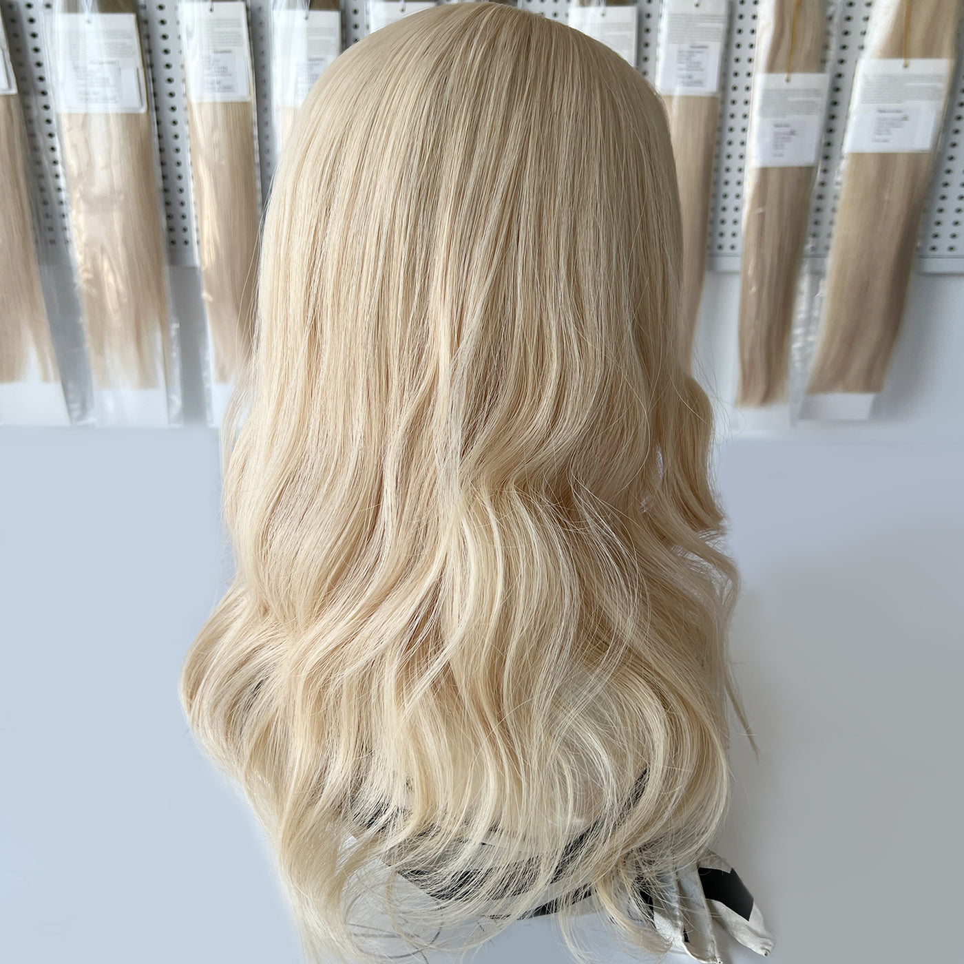 Premium Light Golden Blonde Human Hair Silk Toppers Wholesale Supplier
