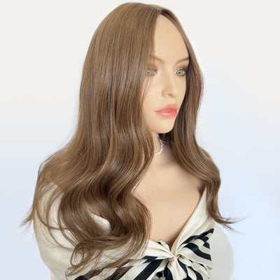 Premium Medium Brown #7 Silk Topper for Wholesale Supply