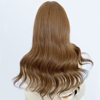 Premium Medium Brown #7 Silk Topper for Wholesale Supply