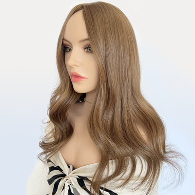 Premium Medium Brown #7 Silk Topper for Wholesale Supply