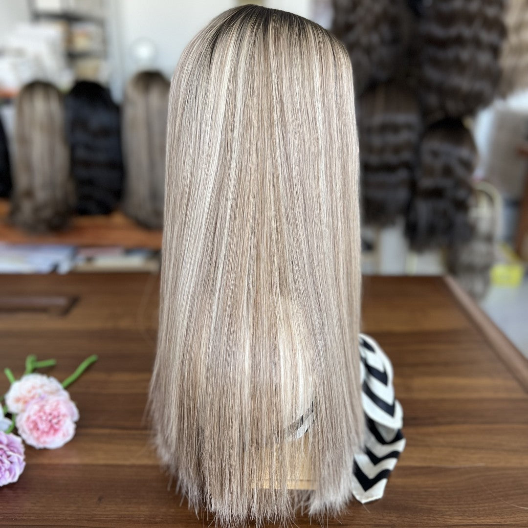 Premium Virgin Human Hair Skin Top Blonde Wig | Refined Wigs