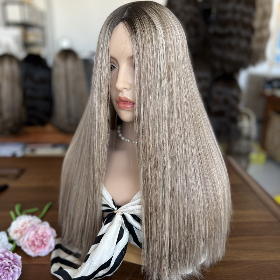 Premium Virgin Human Hair Skin Top Blonde Wig | Refined Wigs