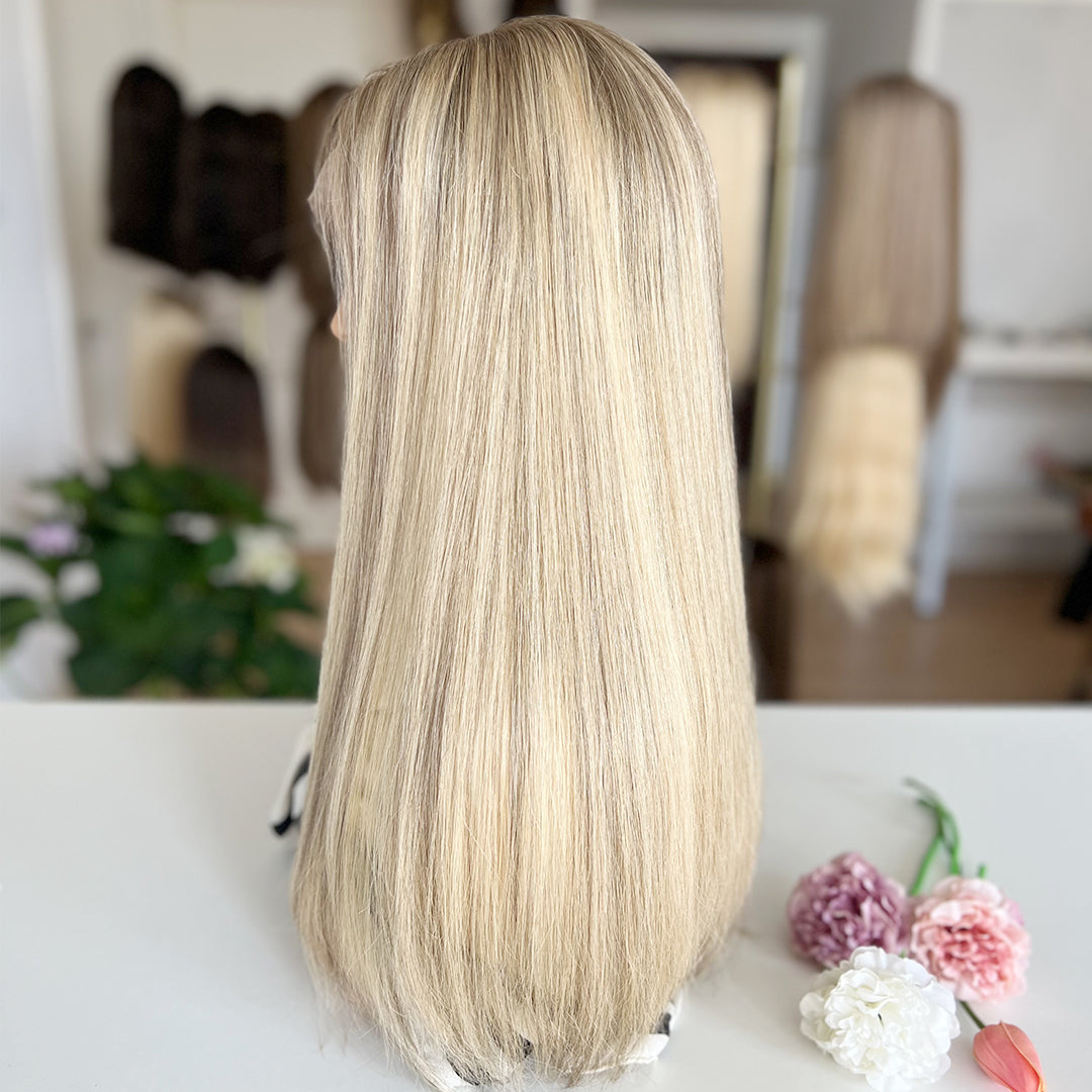 Ready To Ship Rissian Hair Top Lace Wig | Light blonde with subtle cool undertones