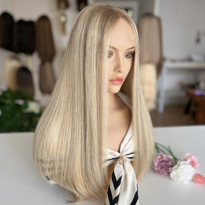 Ready To Ship Rissian Hair Top Lace Wig | Light blonde with subtle cool undertones