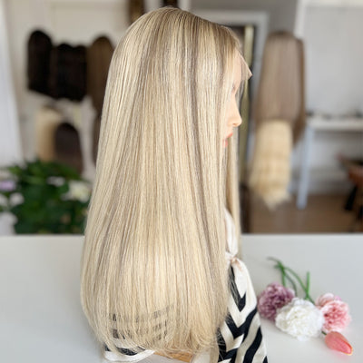 Ready To Ship Rissian Hair Top Lace Wig | Light blonde with subtle cool undertones