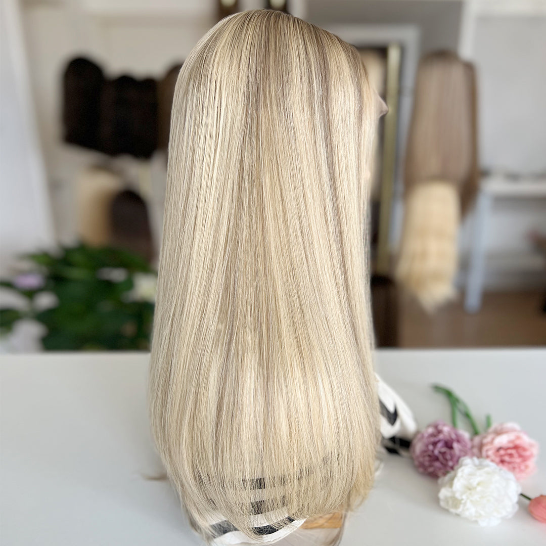 Ready To Ship Rissian Hair Top Lace Wig | Light blonde with subtle cool undertones