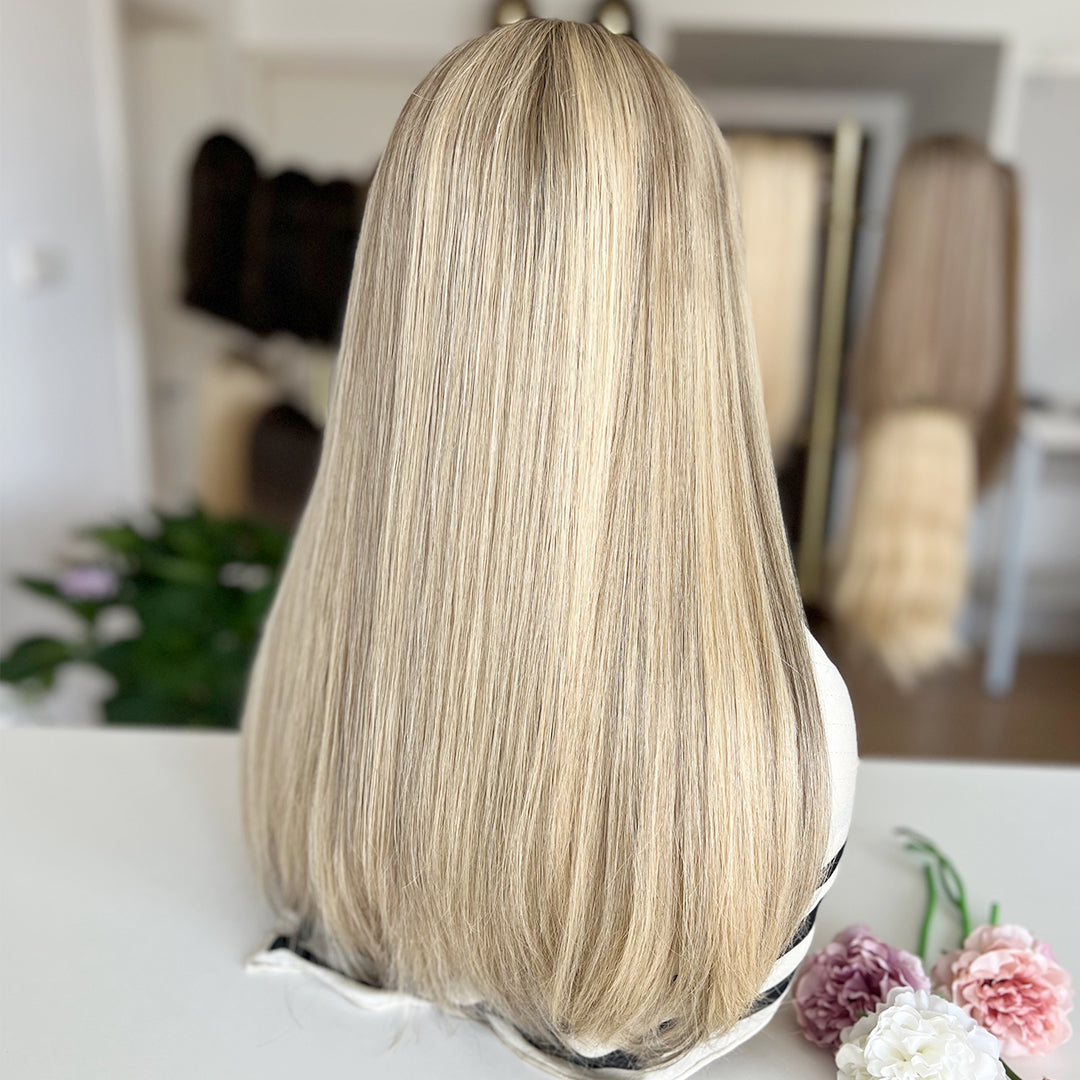Ready To Ship Rissian Hair Top Lace Wig | Light blonde with subtle cool undertones