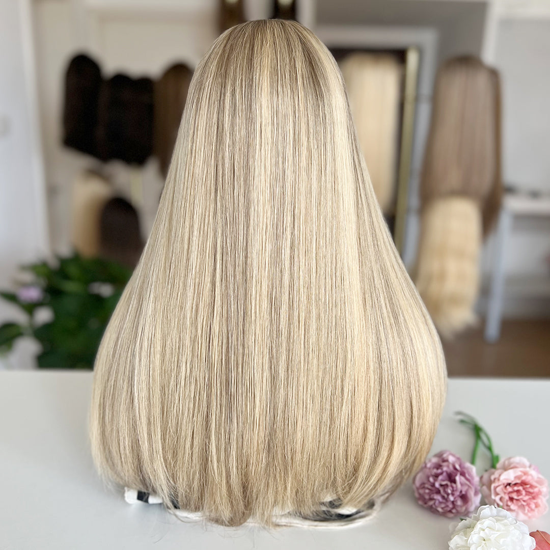 Ready To Ship Rissian Hair Top Lace Wig | Light blonde with subtle cool undertones