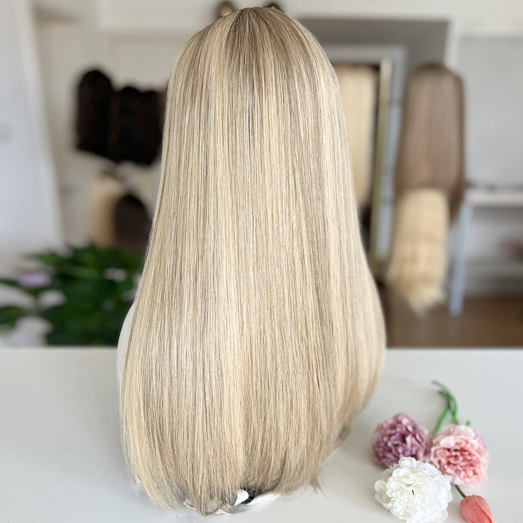 Ready To Ship Rissian Hair Top Lace Wig | Light blonde with subtle cool undertones