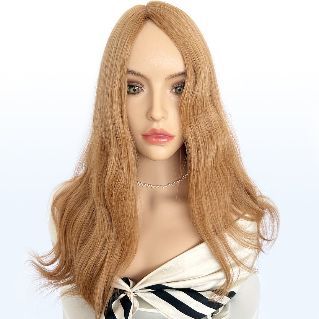Silk Toppers Wholesale for Hair Salons and Stores | Warm Honey Blonde Hair Toppers