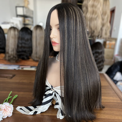 Skin Top Iconic Classic Wig – Color #1HL | Refined Wigs