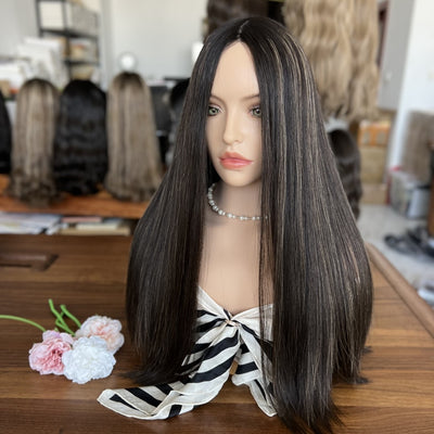 Skin Top Iconic Classic Wig – Color #1HL | Refined Wigs