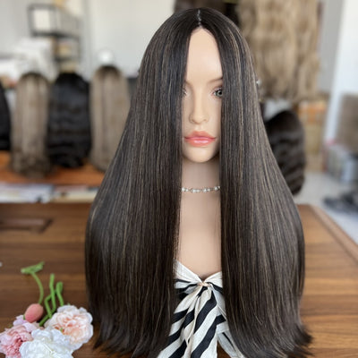 Skin Top Iconic Classic Wig – Color #1HL | Refined Wigs
