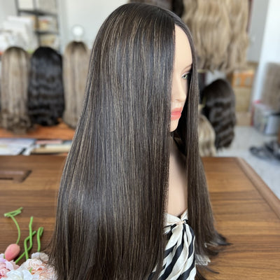 Skin Top Iconic Classic Wig – Color #1HL | Refined Wigs