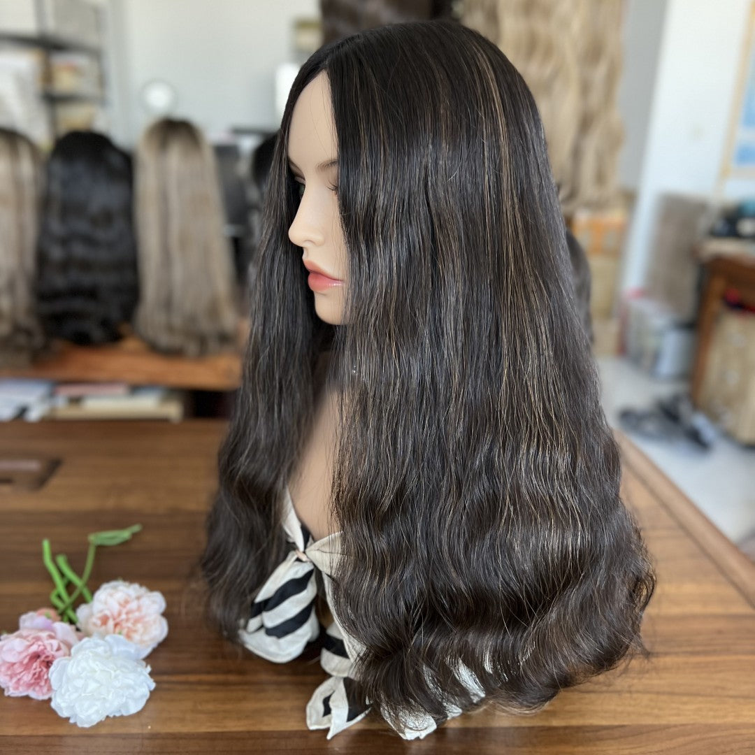 Skin Top Wigs Iconic Classic Hair Color #1/2/8H | Refined Wigs