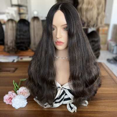 Skin Top Wigs Iconic Classic Hair Color #1/2/8H | Refined Wigs