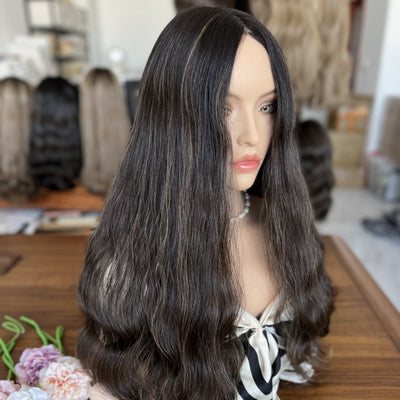 Skin Top Wigs Iconic Classic Hair Color #1/2/8H | Refined Wigs