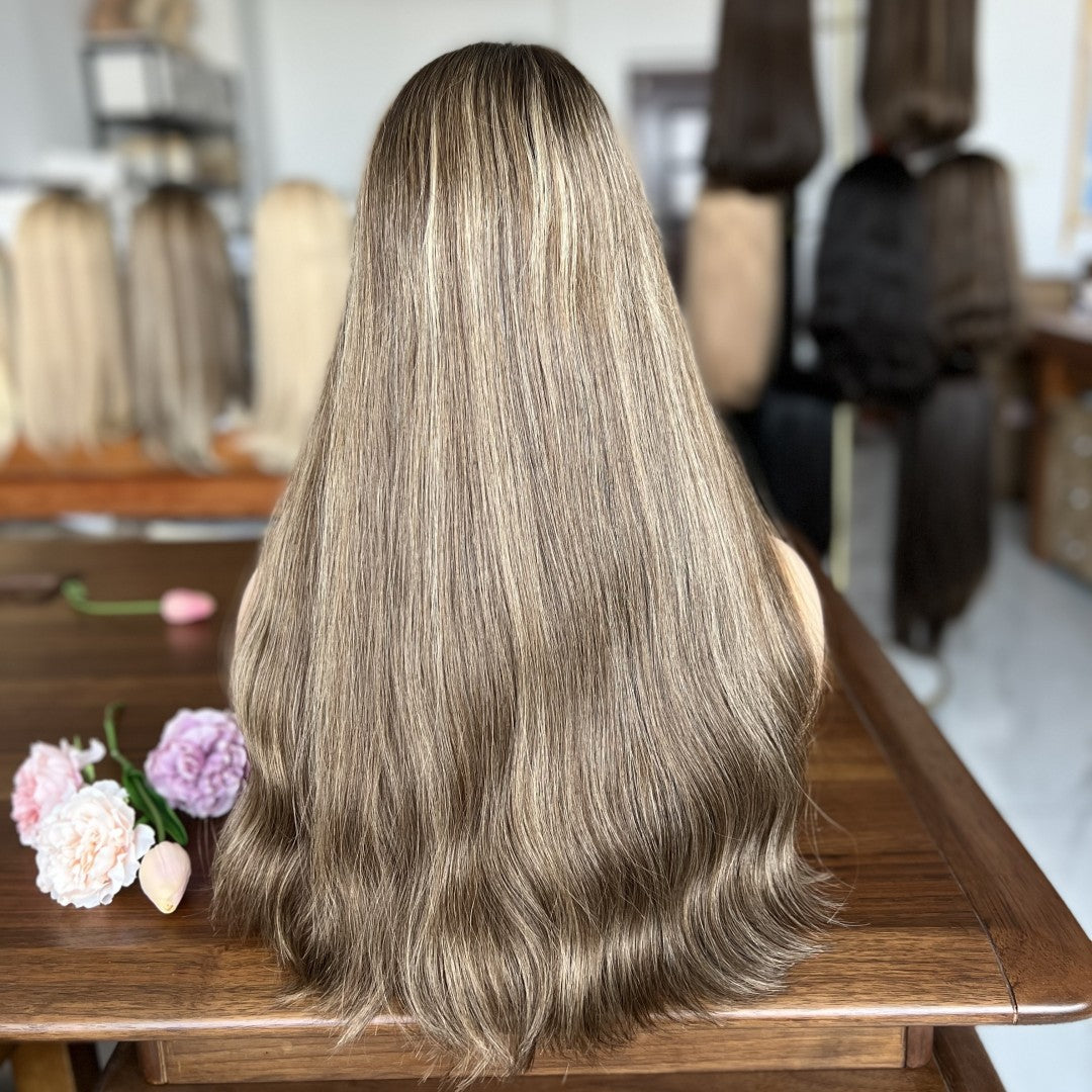 Top Lace Customized Color Wig – Must-Have Blend #8HL